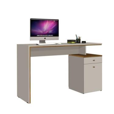 Imagem de Escrivaninha Office Versátil Quarto Escritório Off White Nature - Esqu