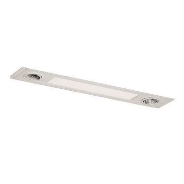 Imagem de Luminária de Teto Embutir Retangular Metal Branco Bivolt
