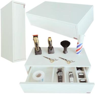 Imagem de Mini Bancada Balcão Console Para Barbearia E Salão De Beleza 100% MDF 