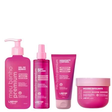 Imagem de Kit It Girl Esfoliante, Hidratante, Body Splash e Gel de Banho Labpop By Labotrat - Meu Banho Premium - Limpeza, Hidratação e Perfumação com Nano Q10 e Bioecolia
