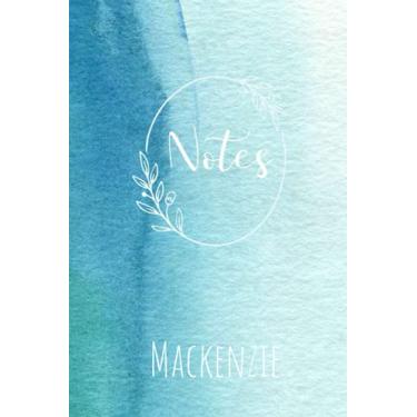 Imagem de Mackenzie Notes: Personalised Journal Notebook for Girls Named Mackenzie. (Custom Name Journal, Blank Journal, Write in Notebook) Large Blank Lined ... Ocean Blue Background(Mackenzie Notebook)