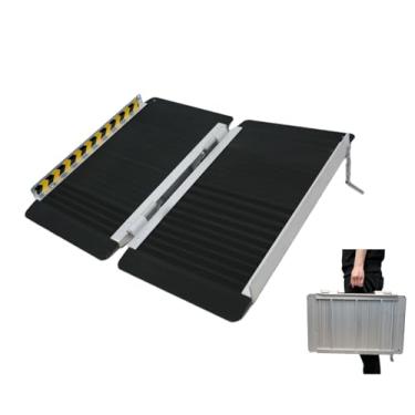 Imagem de VENDAV Rampa Antiderrapante para Cadeira de Rodas, Rampa Portátil de Alumínio para Cadeiras de Rodas, Dobra Simples, 600 Libras para Degraus, Escadas E Soleiras, Escadas, Portas, Scooter(2 Pés)(28,2"