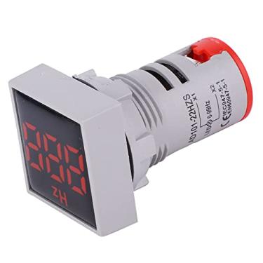 Imagem de Medidor de Frequência LED Com Display Digital, Ampla Faixa de Tensão, Design Compacto, AC100~380 V 20~75 Hz (Com) para Medição de Circuito (Vermelho)