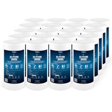 Imagem de Filtros de água de substituição de sedimentos grandes cartuchos de 5 mícrons 11,4 cm x 25,4 cm Bem combinados com RFC-BBSA, W15-PR, WFHD13001B, GXWH35F, GXWH30C, HF45-10BLBK10PR e AP817 (pacote com