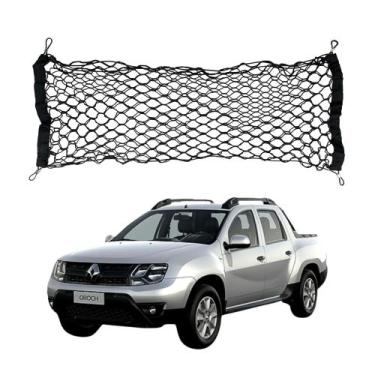 Imagem de Rede Tela Ajustável 90x40cm Universal Carro Caminhonete Top - Veon