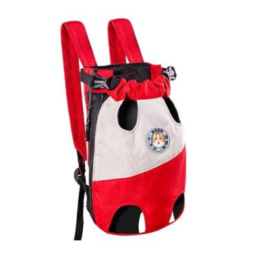 Imagem de Lanyihome Mochila Para Transporte De Pernas Para Animais De Estimação, Mochila Frontal Para Cães E Gatos, Mochila De Viagem De Malha Ventilada Com Cinto De Segurança Para Viagens, Caminhadas, Ciclis