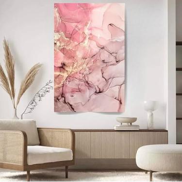 Imagem de Quadro Tela Canvas 90x60 Decorativo Sala Abstrato Diversos Cor Abstrato Cor da armação Tecido Sobre Tela