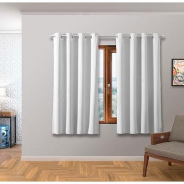 Imagem de Cortina Blackout 2,80m X 1,70m Tecido Janela Curta Pequena Sala Quarto