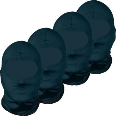 Imagem de Kit 4 balaclavas balaclava touca toca ninja bandana UV50+ - EX311, Azu