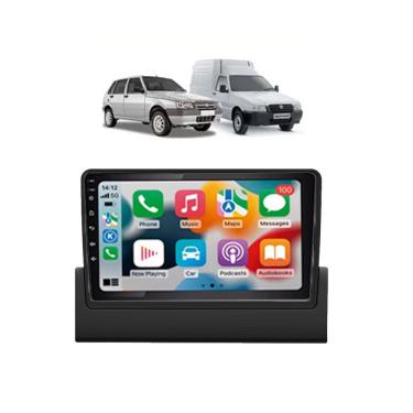 Imagem de Kit Multimidia Uno Mille Fiorino 1994 / 2013 9 Pol Carplay AndroidAuto USB BT FM - Roadstar 908BR