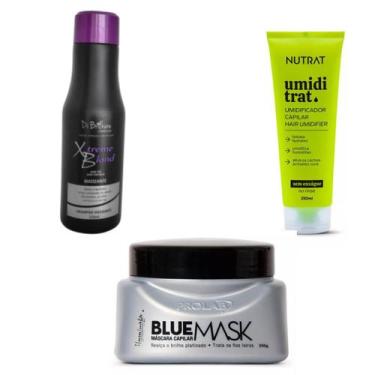Imagem de kit loiras cacheados com shampoo bold 500 ml mais umid trat sem enxagu