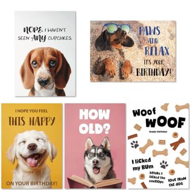 Imagem de Gooji Cartões de aniversário para cães de 12 x 18 cm, pacote com 10, cartões engraçados engraçados engraçados e engraçados para esposa, marido, adolescente, jovem, menino, menina, homens, mulheres