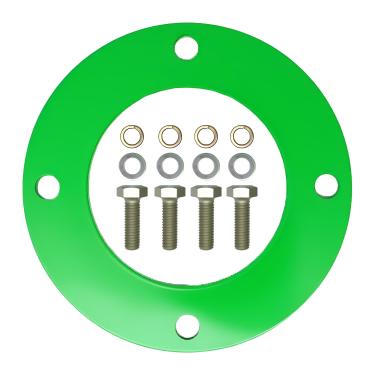 Imagem de GAEYGDA Anel de reforço de eixo de convés com parafusos para cortadores John Dee-re D100-D160, L100- L130, LA105, LA165, X110-X140 - Anel de reparo de deck de aço de 3/40.6 cm