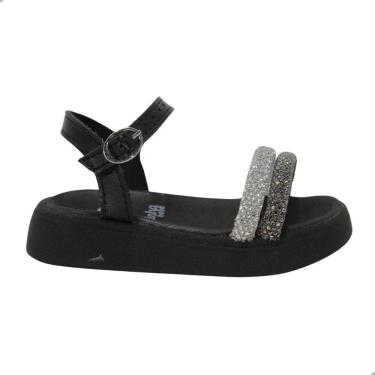 Imagem de Sandália Bebê Molekinha Preto com Brilho
