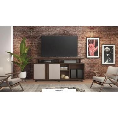 Imagem de Rack Humor Para Tv Até 56" JCM Movelaria - Café Soft/Off