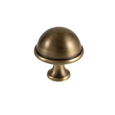 Imagem de Maçaneta de latão antigo para porta de móveis, bronze escovado, porta de guarda-roupa, maçaneta de armário de cozinha, acessórios de ferragens, maçaneta, 29 mm