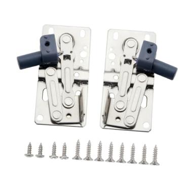 Imagem de IEUDNS Dica as dobradiças da bandeja de 45 graus fáceis de instalar dobradiças do armário substituto para pia de gaveta armário de de, Style B