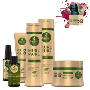 Imagem de Kit Haskell Murumuru Sh Cond Mascara 300ml 6 Itens Completo