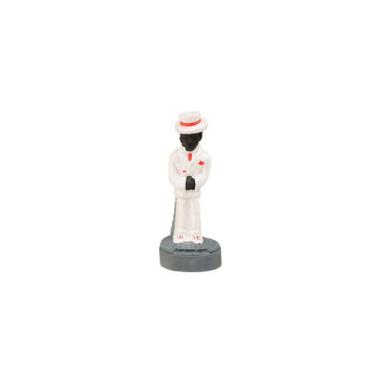 Imagem de Escultura Zé Pelintra Branco 10 cm resina - Lua Mística - 100% Origina