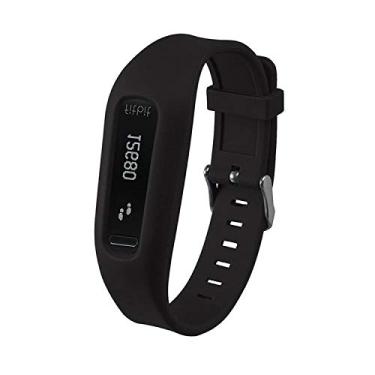 Imagem de HWHMH Pulseira de substituição/suporte de clipe de substituição para Fitbit One (sem rastreador) (preto)