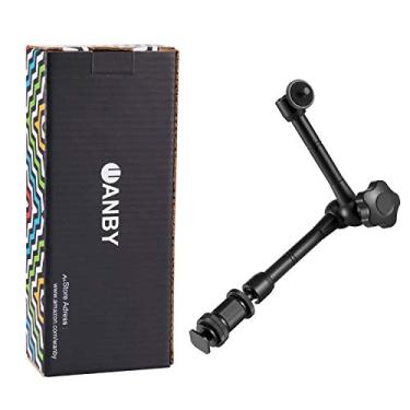 Imagem de WANBY – Braço mágico articulado de 11 polegadas e grande clipe ajustável para grampos de super varão com rosca de 1/4 polegadas e 3/8 polegadas para câmeras DSLR, monitor LCD, luzes de flash de LED, Arm