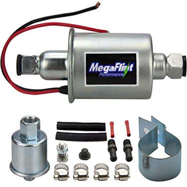 Imagem de Bomba de combustível elétrica universal Megaflint+ E8012S 12V de baixa pressão 5-9 PSI para diesel a gás HEP-02A