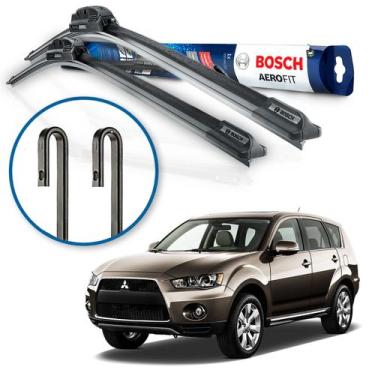 Imagem de Par Palheta Limpador Parabrisa Dianteiro Aerofit Bosch Outlander 2007 