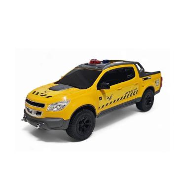 Imagem de Carrinho Caminhonete Viaturas Pick-Up S10 Policia Grande Seg