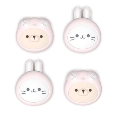 Imagem de PlayVital Thumb Grips for Nintendo Switch 2 | Kawaii Silicone Joystick Caps (4-Pack) - Cute Accessories Animal Design Thumbstick Covers for Joycon 2 - Pink Cosplaying Kitten & Puppy