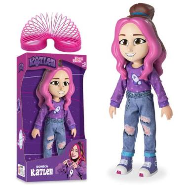 Imagem de Boneca Emilly Vick OU Katlen Youtube dos Rosa + Mola Maluca - Nova Bri