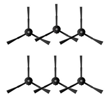 Imagem de Escovas laterais de substituição compatíveis com S8 Pro Ultra, S7 Max Ultra, Qrevo, Ro-borock Qrevo Slim, série de aspirador robô S7 MaxV/S7/Q7Max/Q8 Max/S8/Q7/Q5/S6/S5/S4/E5/E4/E3/E2, preto, pacote