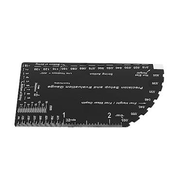 Imagem de Escala Digital Aço Inoxidável Régua de Ação do Medidor de Ação para Guitarras de Baixo Acústico Elétrico Ferramenta de Guitarra Portátil e Prática de Versátil Fácil de Usar Aço Inoxidável Resistente