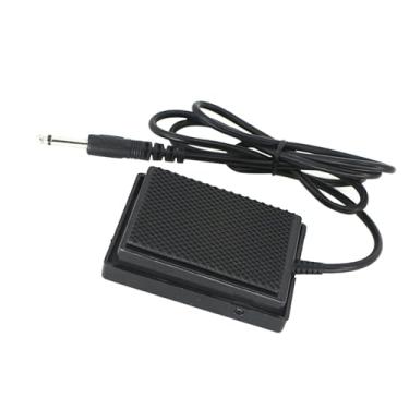 Imagem de YIJU Pedal de sustain de piano momentâneo com plugue profissional de 3,5 mm para teclado eletrônico