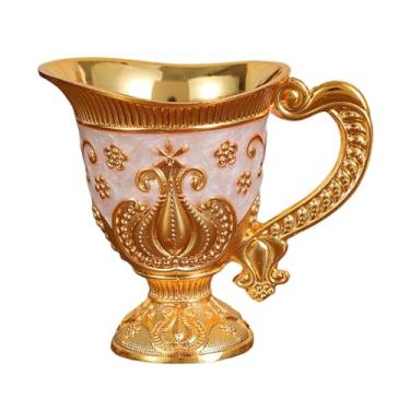 Imagem de Fenteer Coleção de Xícaras com Alça Dourada Europeia, Xícara em para Festa, Café, Sala de Estar