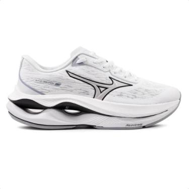 Imagem de Tênis Mizuno Wave Creation 26 Unissex, Branco, Cinza, 36