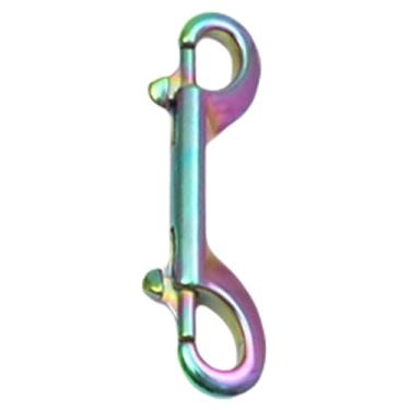 Imagem de Deevoka Fivela de fecho de gancho de pressão com parafuso de ponta dupla, fecho de fivela de aço inoxidável resistente para balde de água, coleira de cachorro, 90 Mm Colorido