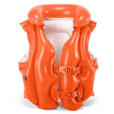 Imagem de Colete Inflável Infantil Salva Vida Deluxe - 58671 Intex