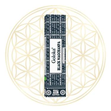 Imagem de Incenso Goloka Indiano Vareta Linha BLACK, Nag Champa Black