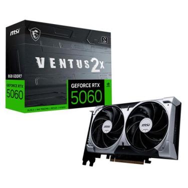 Imagem de Placa de Vídeo MSI RTX 5060 8GB GDDR7 128 Bits Ventus 2x OC 912-V537-0