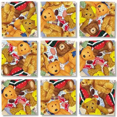 Imagem de B Dazzle Teddy Bears Scramble Squares 9 peças puzzle by B Dazzle (English Manual)