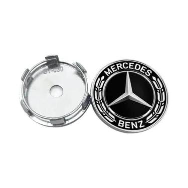Imagem de Tampas De Centro De Roda Mercedes Benz 4Pcs 56 60mm Acessórios Para Cl