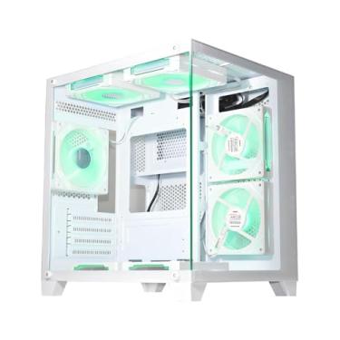 Imagem de Gabinete Gamer K-MEX Aquário CG-W305 Branco Micro ATX Sem Ventoinha