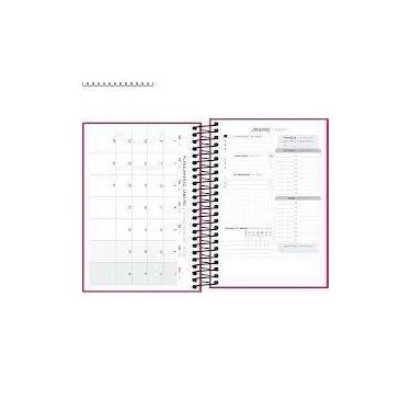 Imagem de Agenda espiral diária capa plástica Neon 2025 Tilibra