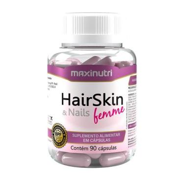Imagem de Multivitamínico cabelo, pele e unhas mulher - 90 cápsulas - maxinutri