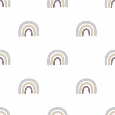 Imagem de Papel De Parede Minime Infantil Cinza 17129