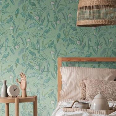 Imagem de Papel De Parede House Of Turnowsky Floral Verde 388982