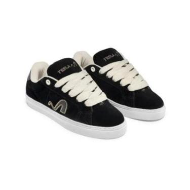 Imagem de Tênis Tesla Hertz Black Gold Camurça-Unissex