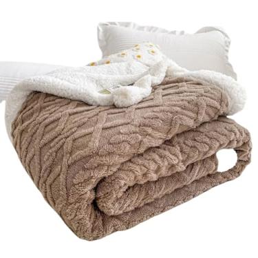 Imagem de Cobertor Manta Glamour Com Sherpa Lã De Carneiro Casal Dupla Face 1,80 x 2,20 Super Macia,cobertor casal grosso(marrom)
