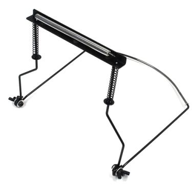 Imagem de RuiJOTWAT Suporte de gaita de 10 furos de metal ajustável braçadeira de pescoço de gaita com 10 furos para pendurar no pescoço