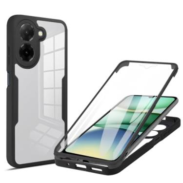 Imagem de Kukoufey Capa compatível com Xiaomi Poco C71 4G, capa com protetor de tela integrado compatível com Xiaomi Redmi A5 4G 2AFZZRN03L9 (171 mm) capa preta